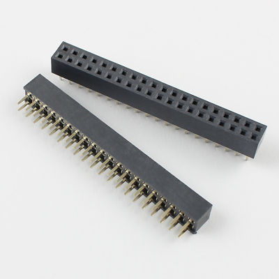 10Pcs 2mm Pitch 2x20 Pin 40 Pin Female Double Row Straight Pin Header Strip