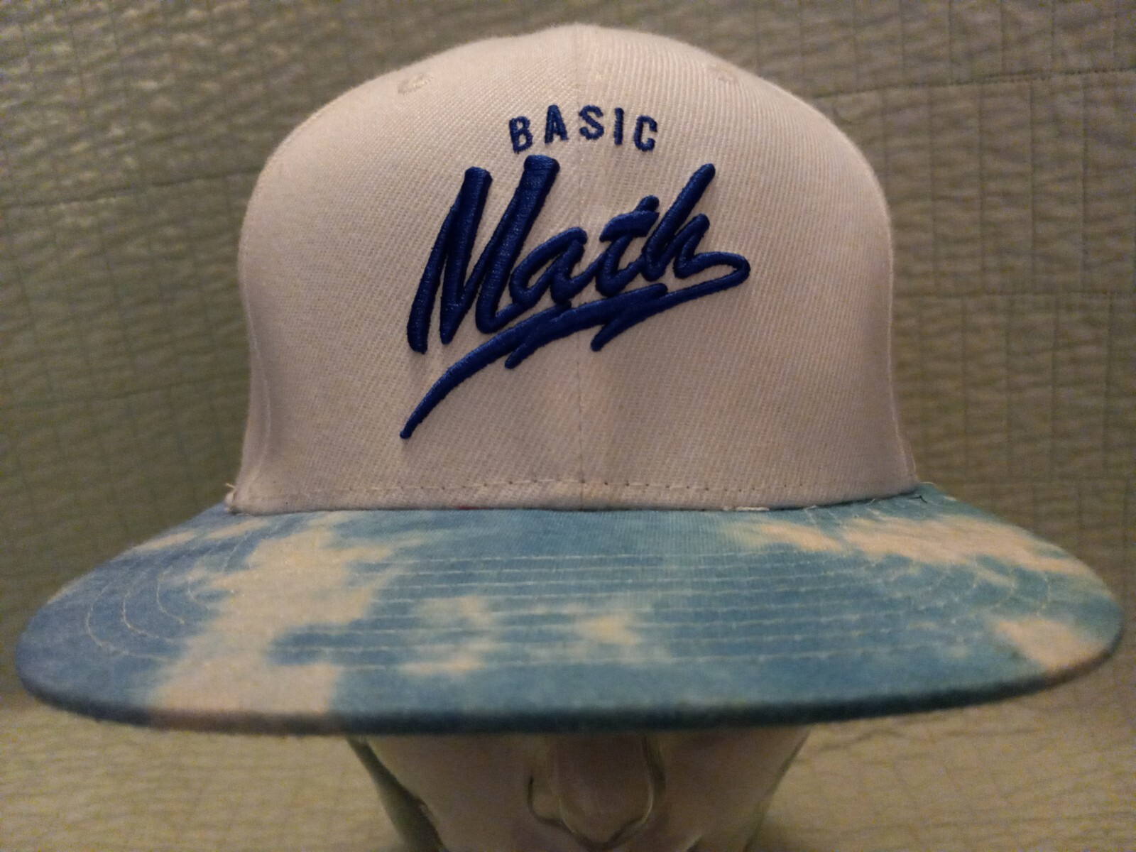 Unisex Adj Snapback Basic Math Embroidered Flat B… - image 1