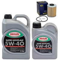 MotoröL Set 5W-40 Vollsynth Meguin 6 Liter + ÖLfilter FüR BMW 3Er M3 3.2 Z3 E36