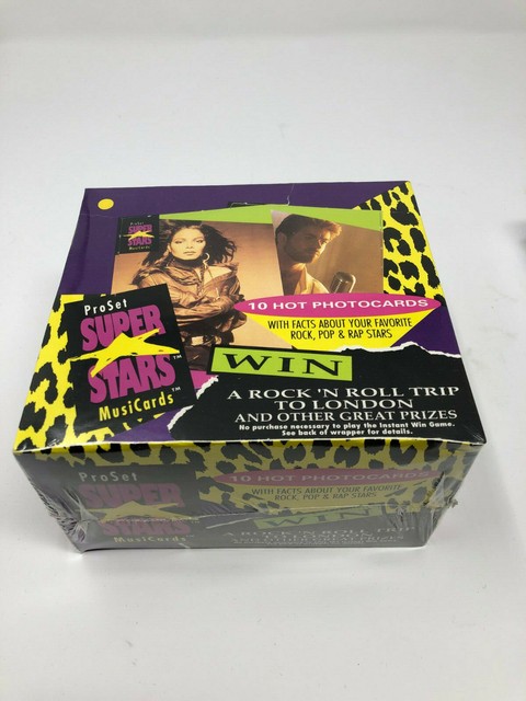 Superstars MusiCards 1991 Pro Set Series 1 Trading Cards Sealed Box 36 