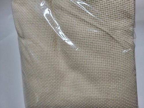 Charlies Craft Monks Cloth Afgan Fabric 2.5" x 60" 7 ct 100% Cotton ECRU Color - Picture 4 of 4