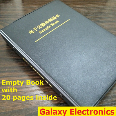 Empty Sample Book with 20 Empty pages For 0402/0603/0805/1206 SMD Components