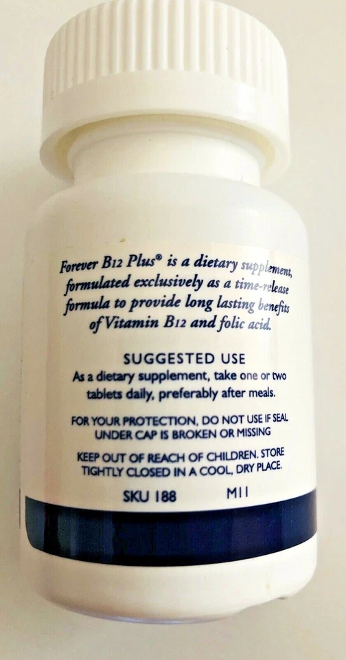 Forever Living B12 PLUS с фолиевой кислотой - энергия, функция мозга - Изображение 3 из 3