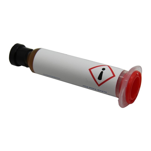 Om338 Flux Rosin Based Rol0 Synthetic GEL Syringe 10ml BGA Alpha for