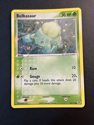 Pokemon Bulbasaur 55/112 Eng Firered E Leafgreen Common Holo
