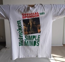 HEINEKEN - T-SHIRT-   RARO ESEMPLARE EVENTO SIMPLE MIND 1995 -MADE IN USA