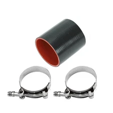 2.25" ID 57MM STRAIGHT TURBO/INTAKE PIPING SILICONE COUPLER HOSE BKRD+T CLAMP