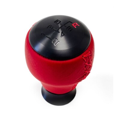 OEM Honda 08U92-T60-011 6 Speed Red Leather Shift Knob Honda Civic