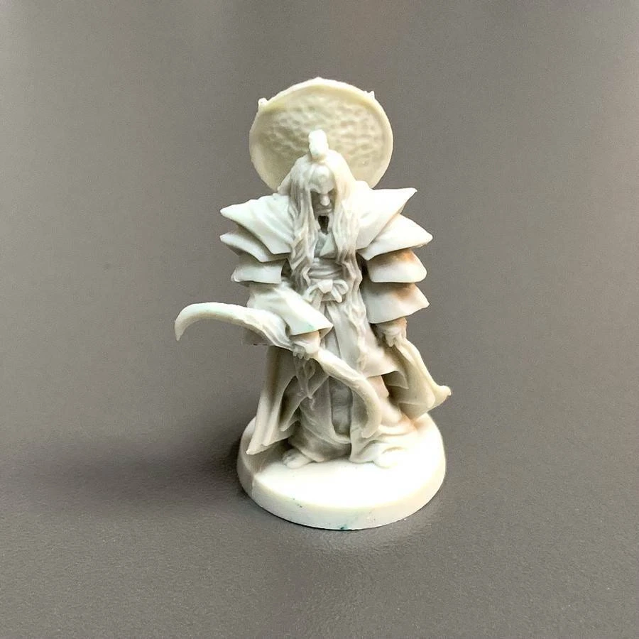 32mm Kami Tsukuyami Moon God Japanese Samurai Mini Rising Sun DND Miniature Toy - Image 2 of 4