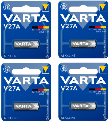 4x VARTA MN27/ A27/ L828 /GP27A/ 4227 Alkaline 19mAh Batterie 12V Blister