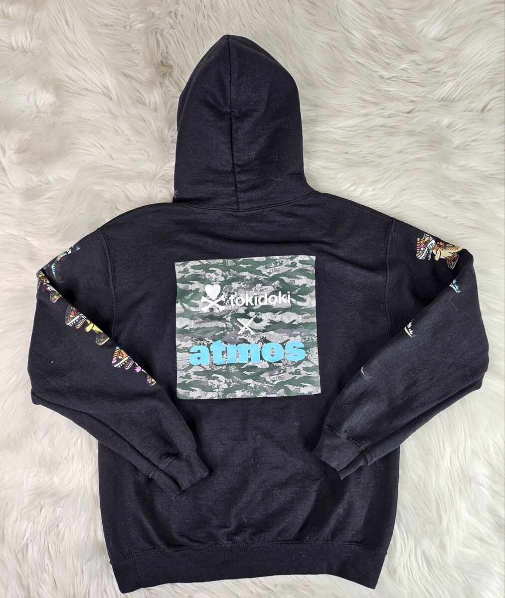 Tokidoki x Atmos Pullover Hoodie Mens Dinosaur Shoes Logo (S Tokidoki x Atmos Pullover Hoodie Mens Dinosaur Shoes Logo (S