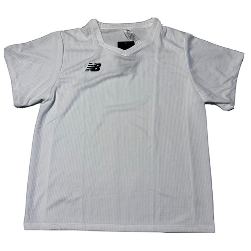 New Balance white Short Sleeve T-Shirt Top Size YL boy jersey style tshirt
