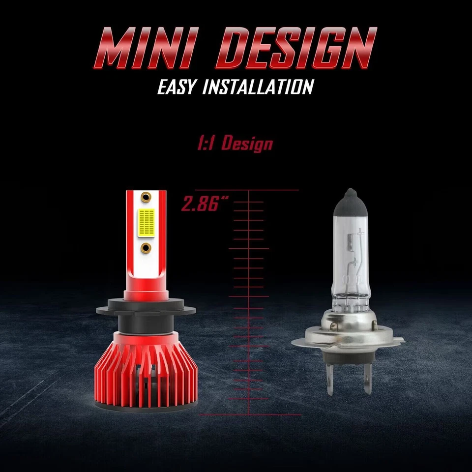 Faro LED H7 de 2 lados x4 para Mercedes-Benz C63 AMG S 2016 2019 haz alto bajo Foto 3 de 4