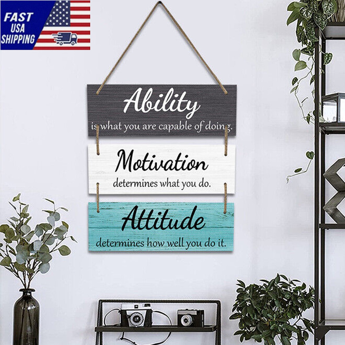 Sign door Wall Decor Wooden Wall Hangings Plaque Office Wall