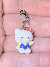 Hello Kitty Charm Zipper Pull  Keychain Add On Clip 