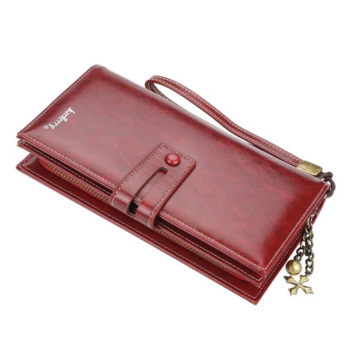 Women's Bifold Wallet Leather Clutch Wristlet Purse ID Card Holder Coin Pocket - Picture 14 of 22
