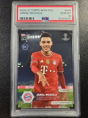 ジャマル ムシアラ Topps Stadium Club RC PSA 10 PSA 10 Jamal Musiala RC 2020 2021 UCL Topps Now Card #45