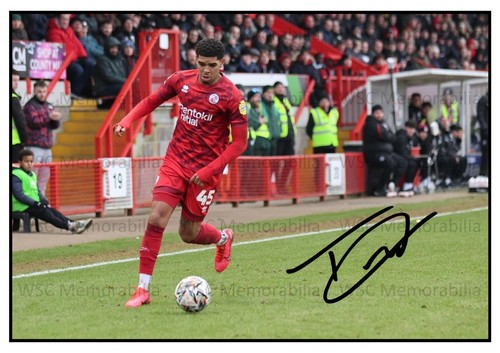 10922. Tyreece John-Jules Signed Pictures (A4 Prints) Crawley Derby Ipswich etc