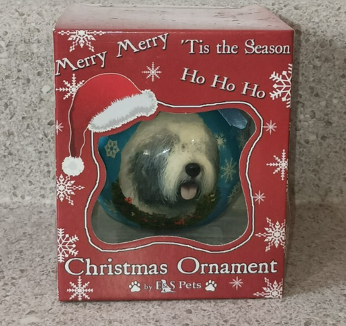 E And S Pets Christmas Ornament Old English Sheepdog CBO-77
