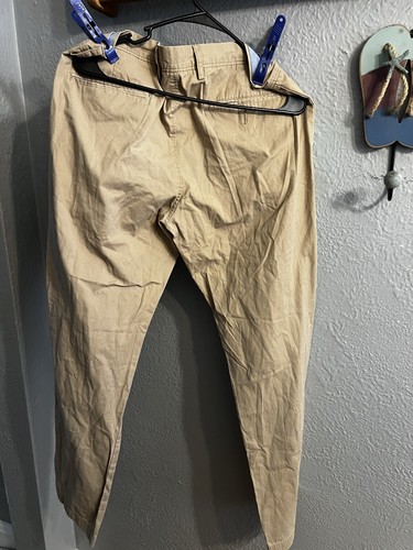 J Crew The Sutton Mens 33x32 Straight Leg Pants Tan - Imagen 5 de 7