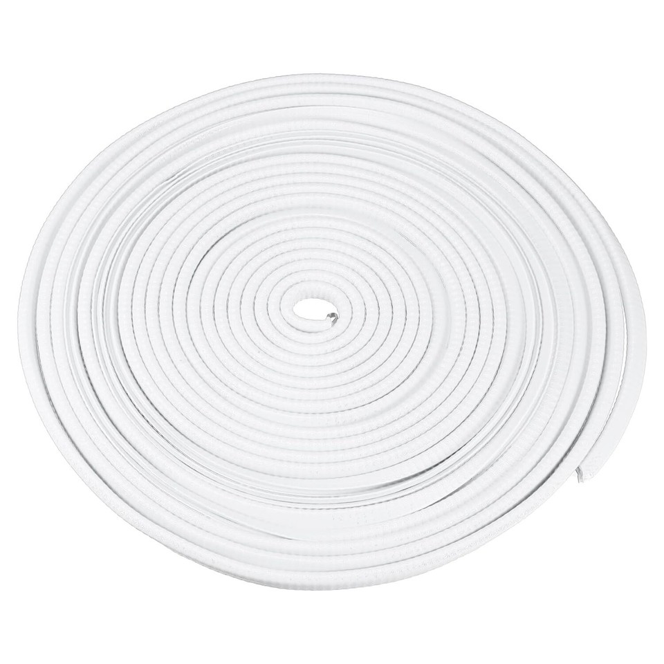 6m White Car Door Edge Guard Molding Trim Rubber Edge UShape Strip