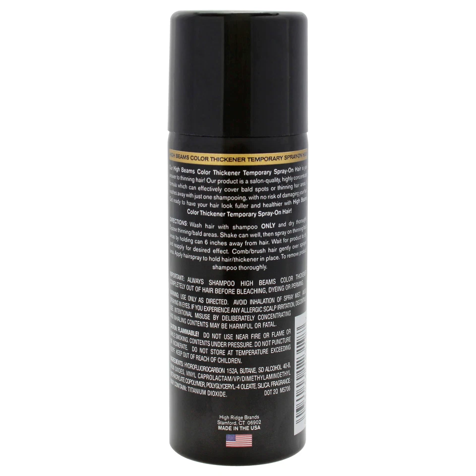 Espesante de color High Beams spray temporal - 10 negro azabache de Salon Grafix - 2,7 oz Foto 2 de 3