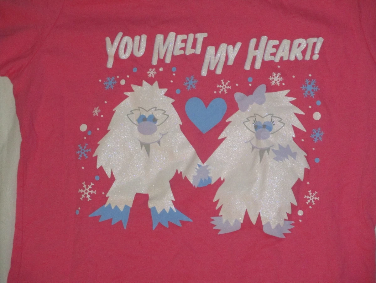 New Disney Parks Yeti Everest T-Shirt Top Size Ladies S Pink NWT Melt My Heart
