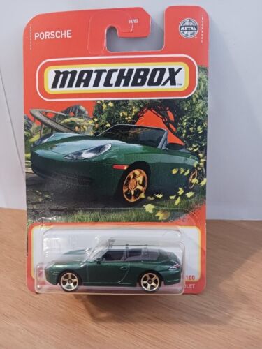 Matchbox 1:64 2022 Porsche 911 Carrera Cabriolet -Green - New on card 27/100