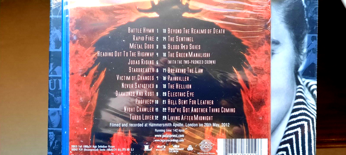 JUDAS PRIEST - Epitaph (Blu-ray, 2012) SEALED cut case