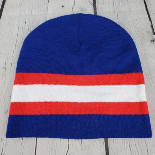 Kalamazoo Wings K-Wings Beanie Hat Cap, Red White Blue ECHL Hockey EUC - Picture 3 of 3