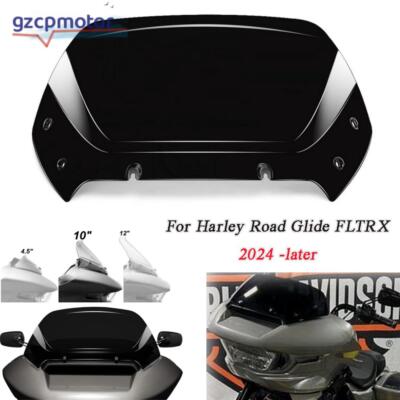 VEISUTOR Split Windscreen Trim Kit for Harley Road Glide 15-23, Black Split Windshield Side Trim Center Trim for Harley Touring Road Glide Ultra FLTRU