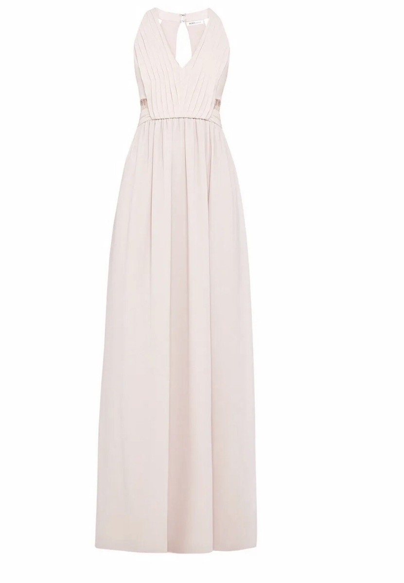 chinese dress ladies BCBGMAXAZRIA Jenine High Split Pleated Skirt Maxi Dress – Runway Catalog