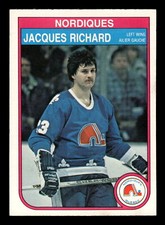 Jacques Richard 1982-83 O-Pee-Chee #290 Quebec Nordiques Ex-Mt