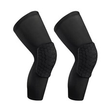 Compression Knee Pads Leg Sleeve Hex Knee Pads for Basketball Honeycomb Anti ...