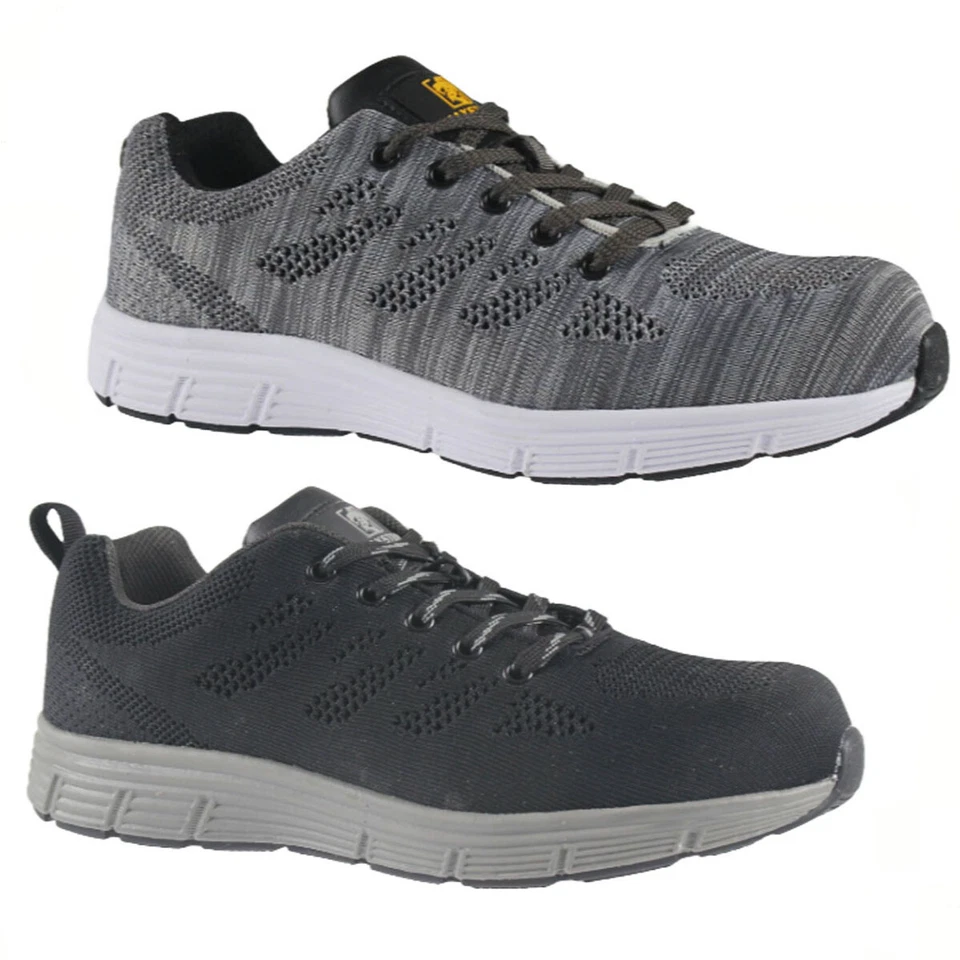 MAXSTEEL MENS SAFETY SHOES LEATHER ULTRA LIGHTWEIGHT STEEL TOE CAP WORK BOOTS TRAINERS