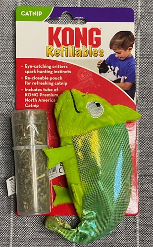 Kong Refillable Cat Toy with Catnip Lizard Ladybug Crab Mouse NEW - Picture 2 of 13