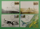 DR WHO INDIA 6 FDC MAXIMUM CARD MILITARY/SHIP/AVIATION R63871