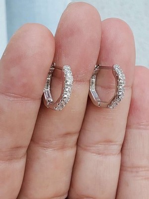925 Sterling Silber Ringe Sechseck geometrisch Sehr schick