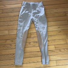 Willet Girls Medium Riding Breeches Equestrian Grey Pants
