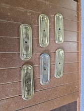 Belwith Hickory HardwarePOLISHED Brass Cabinet Knob Pull Backplate OPEN BOX-6 PK