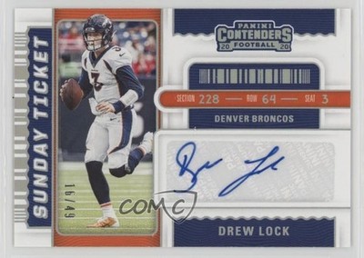 2020 Panini Contenders Sunday Ticket Signatures 16/49 Drew Lock Auto 0u2j