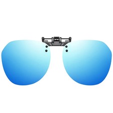 New Polarized Clip-On Sunglasses Night Vision Yellow Women Men Square UV400