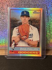 2025 Topps Heritage Evan Phillips Los Angeles Dodgers #513 Chrome Refractor