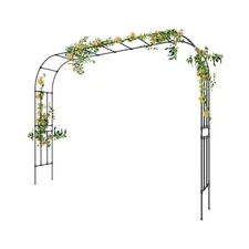 Climbing Plant Support Arch, 126" x 94.5", Sturdy Steel Construction