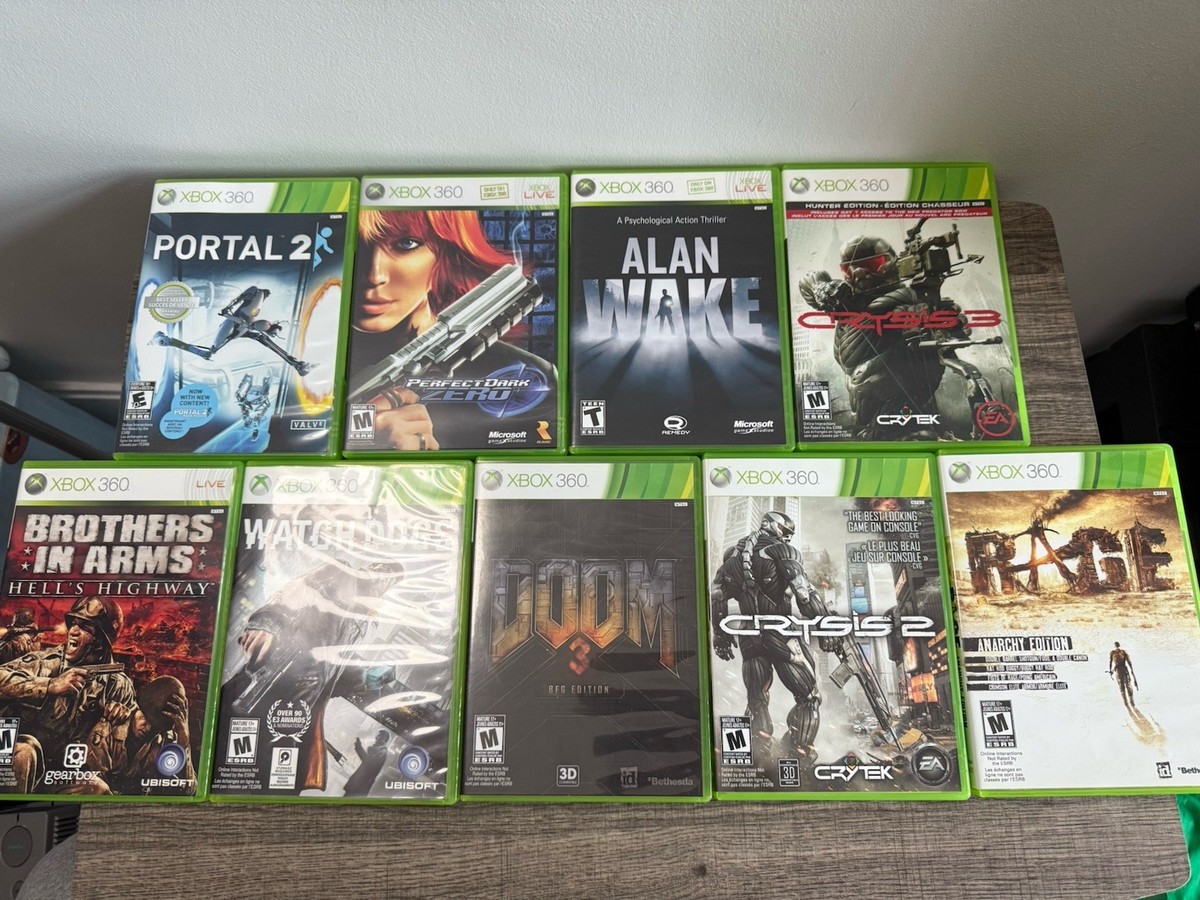 Xbox 360 9 Game Lot All Mint - Near Mint Condition CIB. Crysis