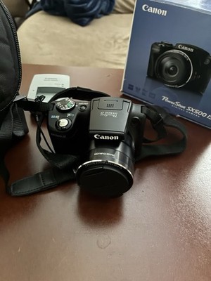 Canon PowerShot SX500 IS 16.0MP Digital Camera - Black (6353B001)