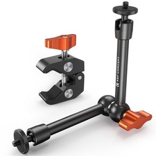 9.8" Arm Clamp Kit with 1/4"  3/8" Thread Screw 360  Ball Heads Articulating...