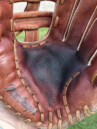 Guanto da baseball K3997 MacGregor lancio destrorso pieno fiore Steerhide 12,5-13 pollici - Foto 6 di 11