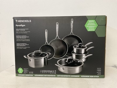 Henckels Paradigm Edelstahl Kochgeschirr-Set, 11-teilig | geöffnet, nie benutzt