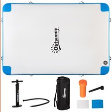 10x7 ft Water Inflatable Floating Dock Platform Island Large Floating Mat Raft